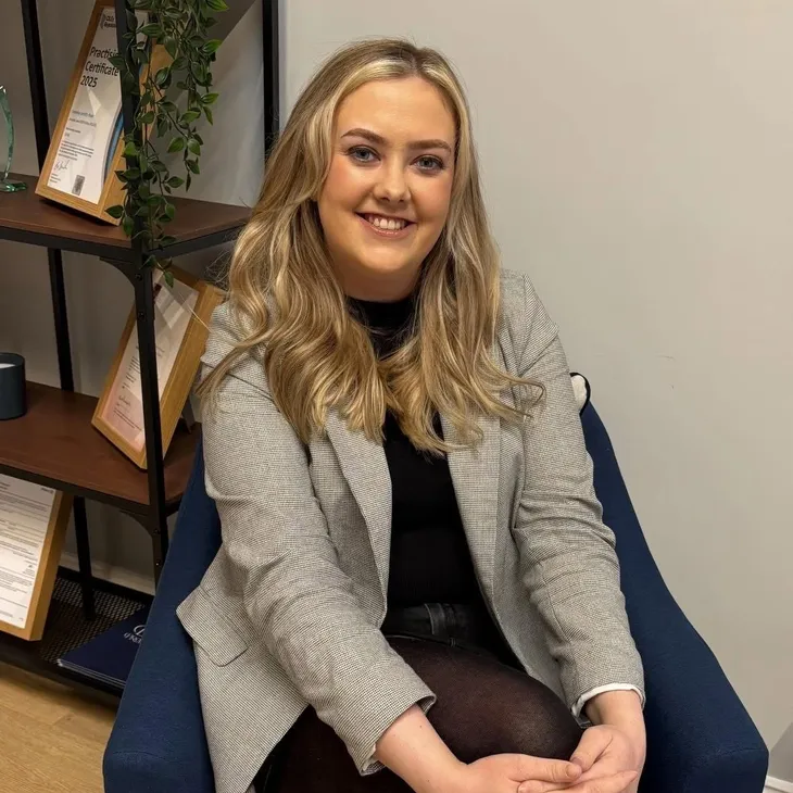 Conveyancing solicitor at desk